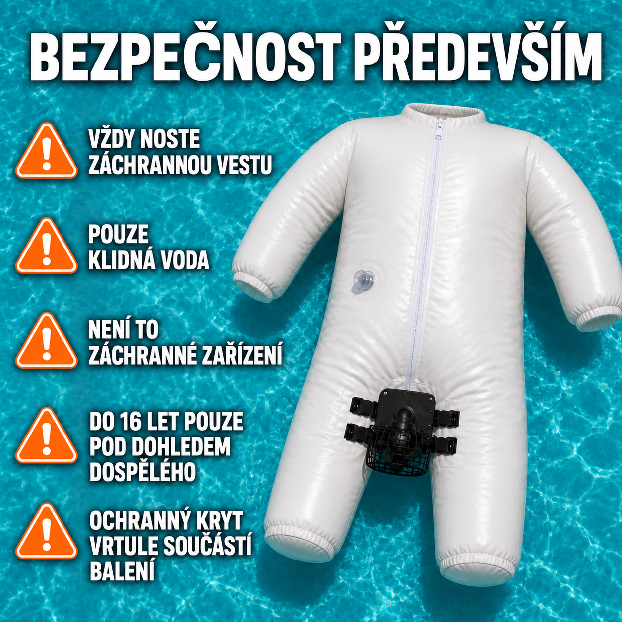 Nafuk Bro - Nafukovací lehátko do bazénu